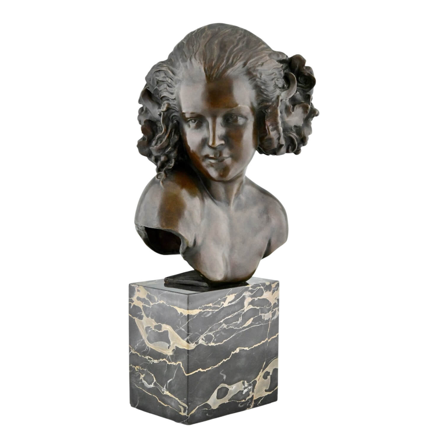 La Faunesse Art Deco Bronze Bust La Faunesse Art Deco Bronze Bust