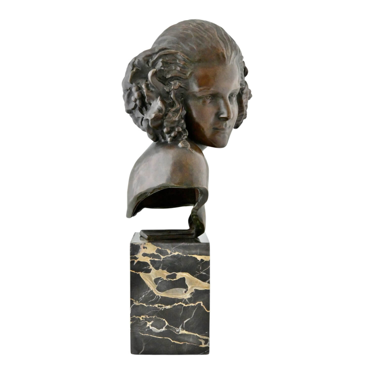 La Faunesse Art Deco Bronze Bust La Faunesse Art Deco Bronze Bust