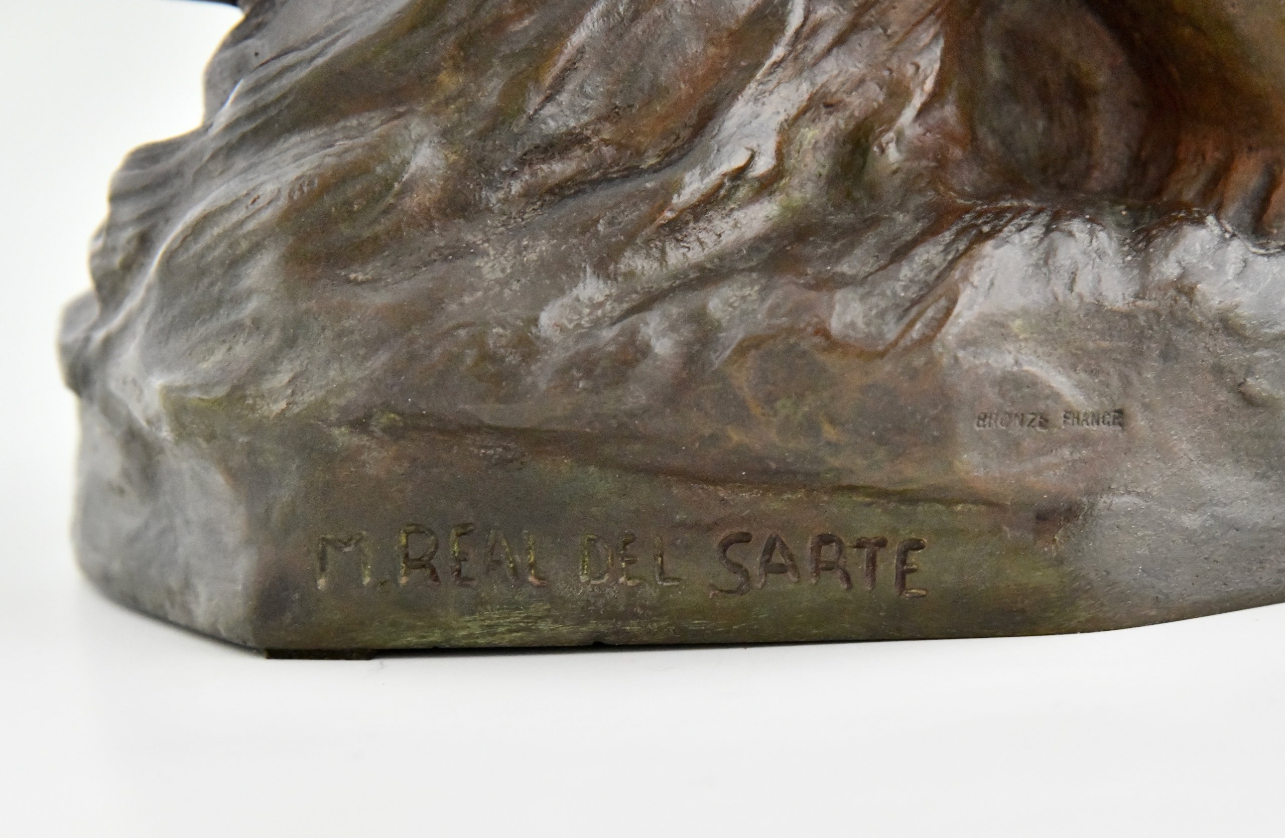 IVRESSE Art Déco Bronze Skulptur Frau mit Trauben IVRESSE Art Déco Bronze Skulptur Frau mit Trauben