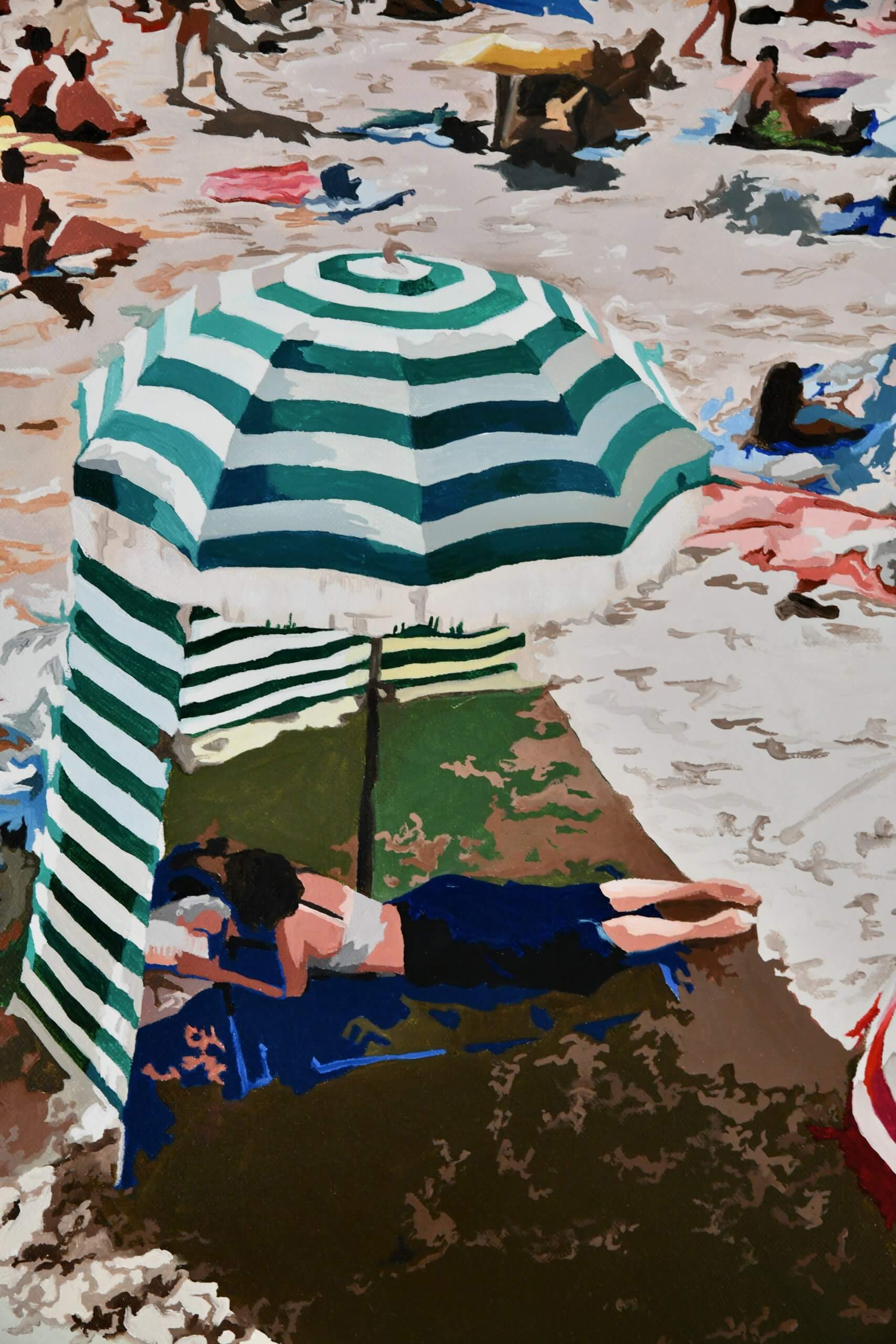 Oil painting ON THE BEACH I Oil painting ON THE BEACH I