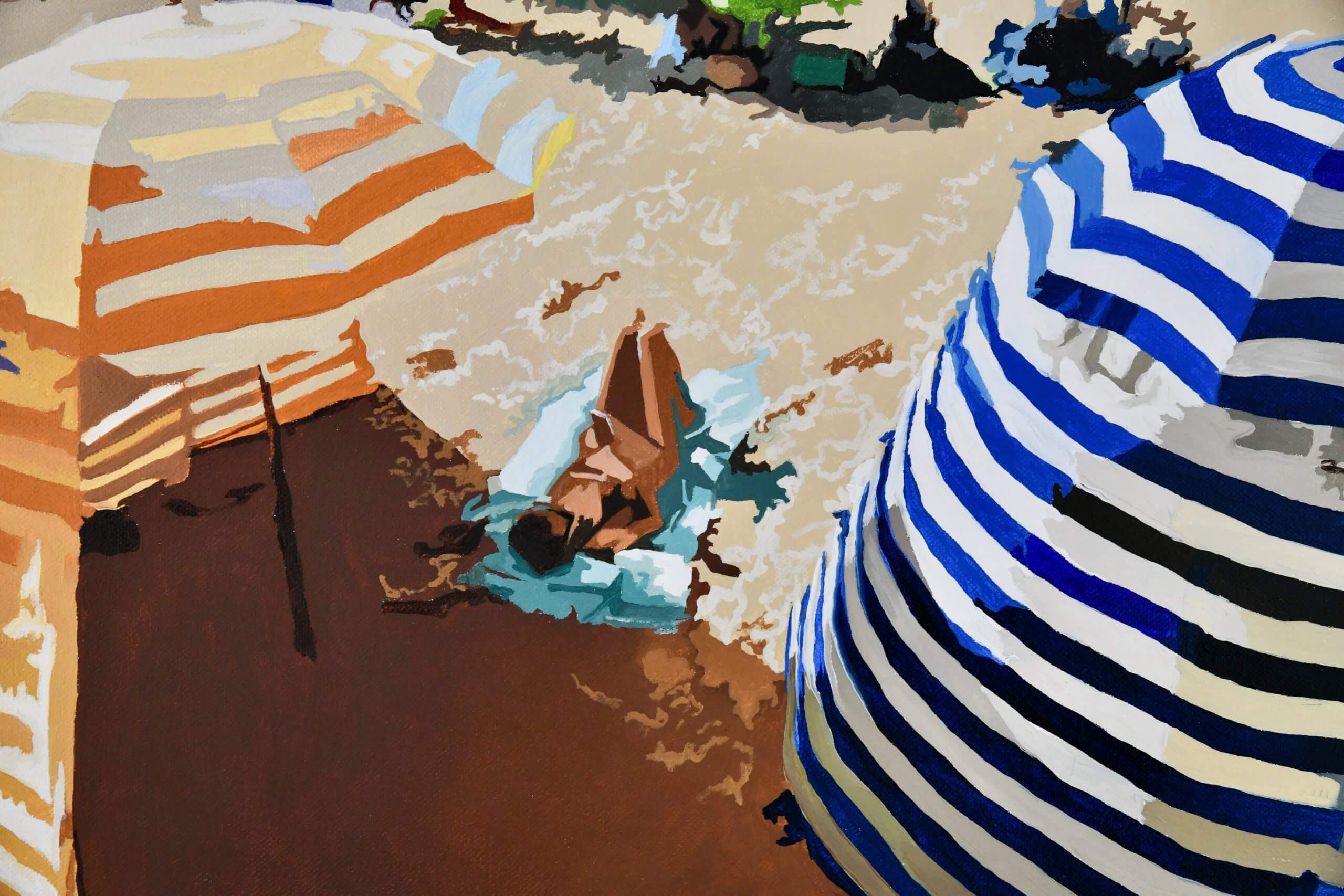 Oil painting ON THE BEACH 2 Oil painting ON THE BEACH 2