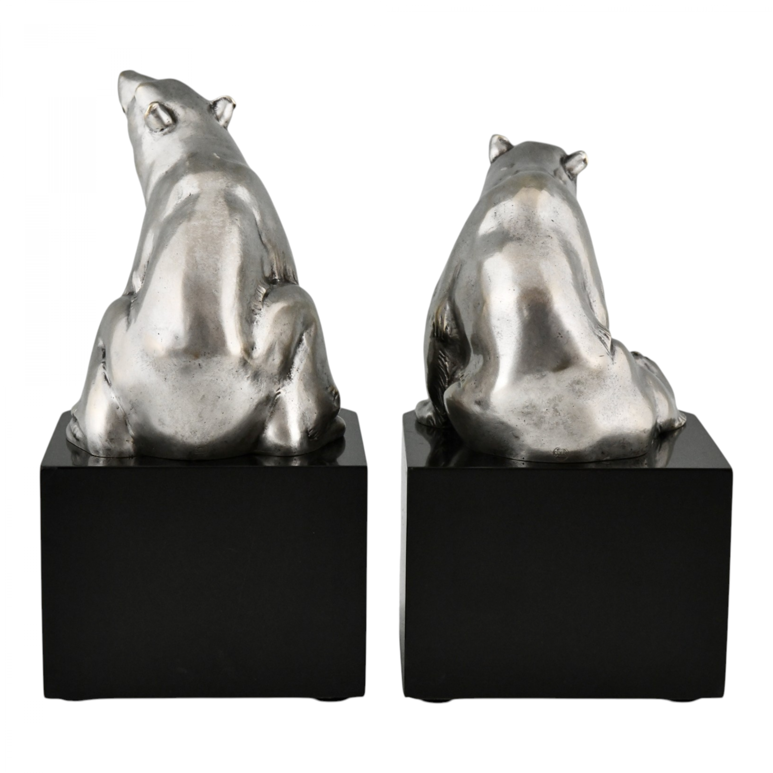 Art-Déco Buchstützen mit Eisbären Art-Déco Buchstützen mit Eisbären