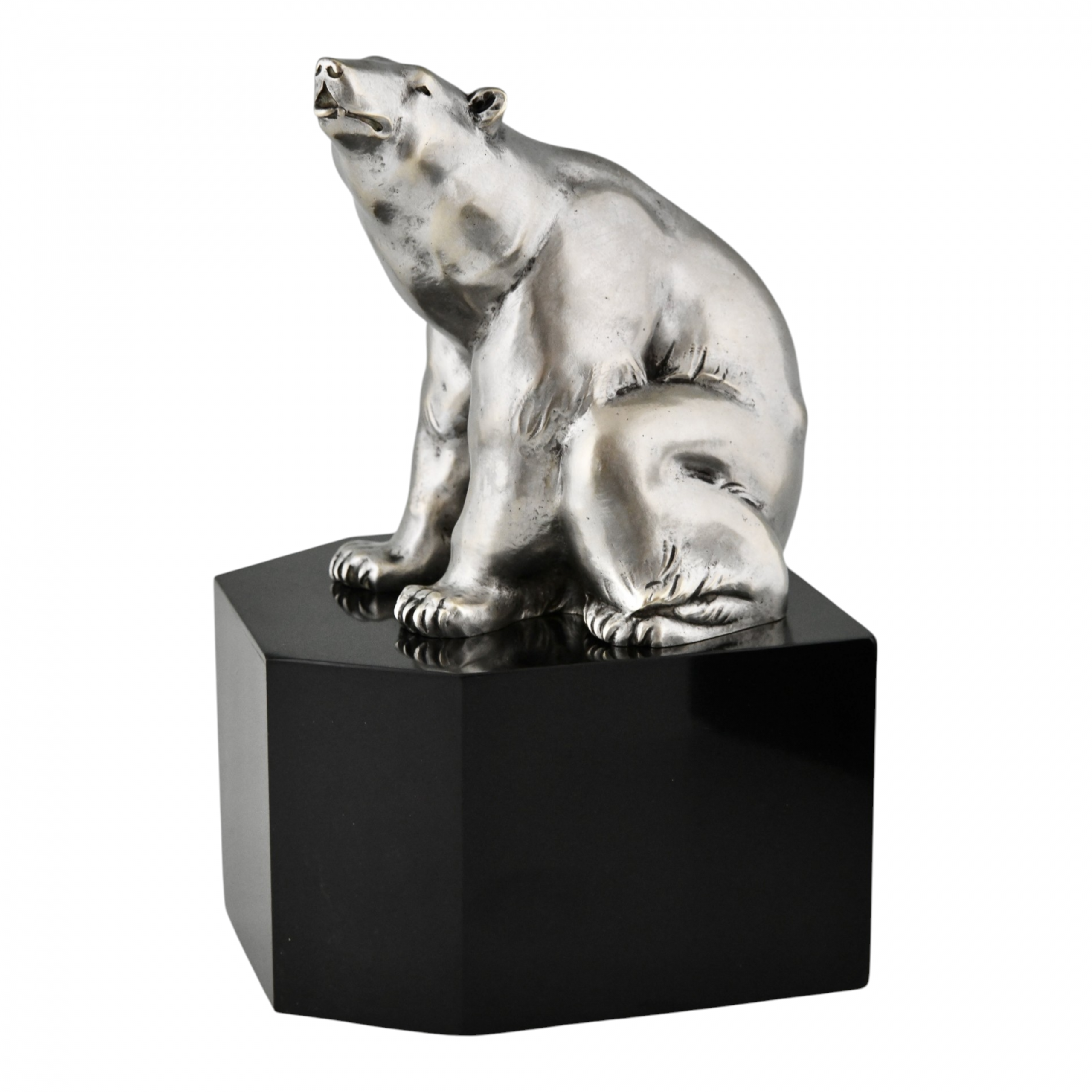 Art-Déco Buchstützen mit Eisbären Art-Déco Buchstützen mit Eisbären