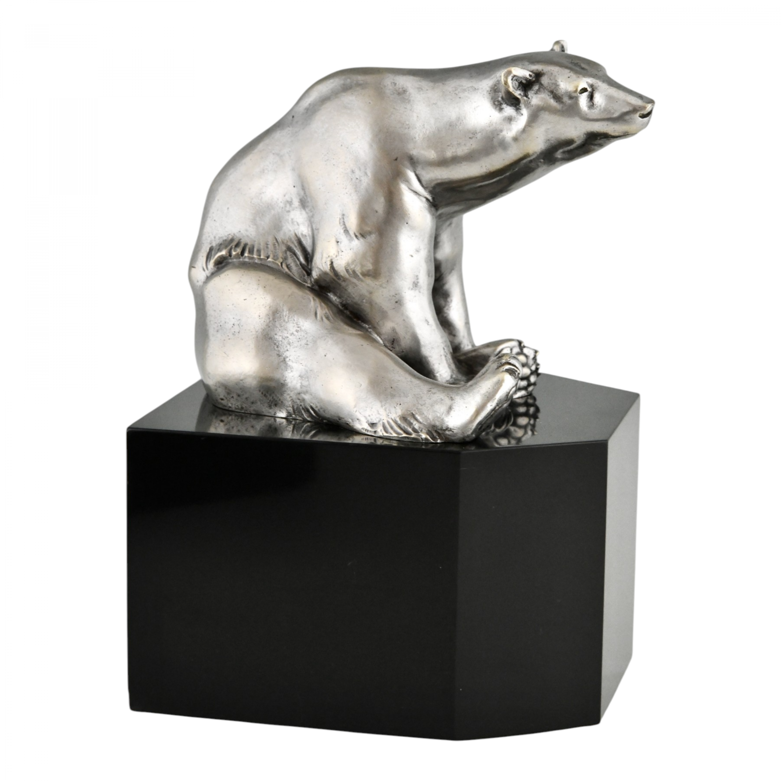Art-Déco Buchstützen mit Eisbären Art-Déco Buchstützen mit Eisbären
